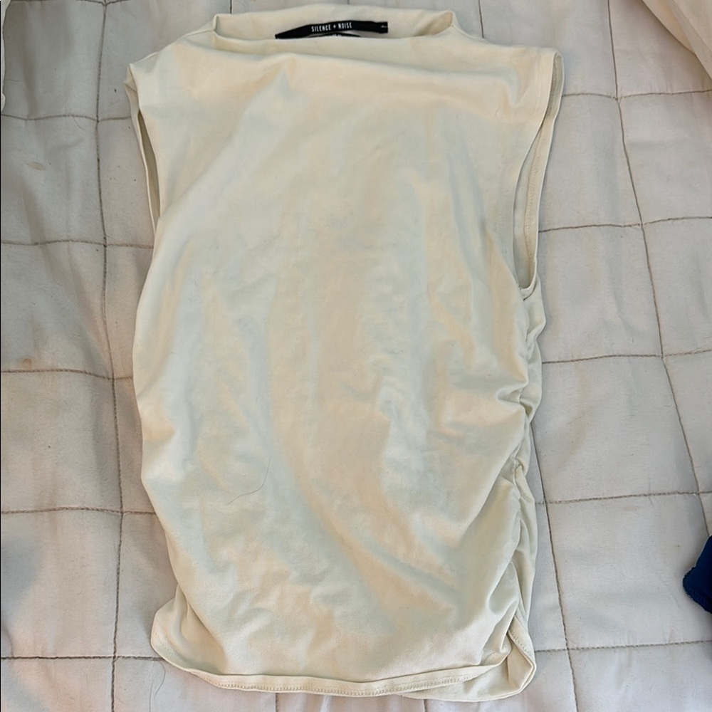 Urban Outfitters Elegant White Sleeveless Top